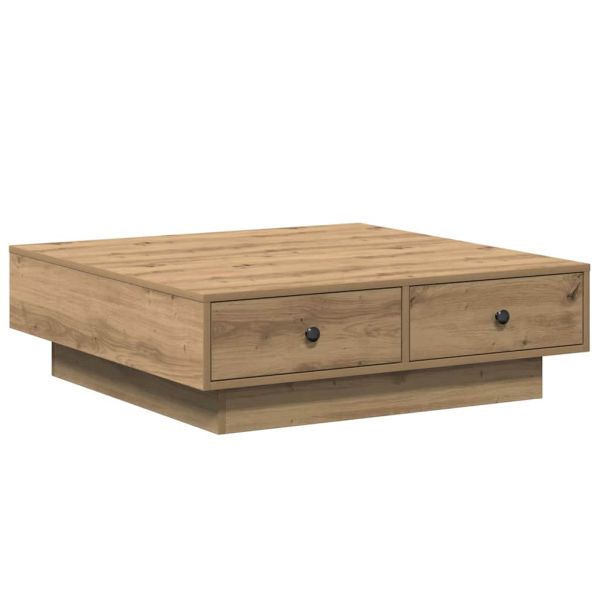Масичка за кафе Дъб 90 x 90 x 28 cm Инженерно дърво