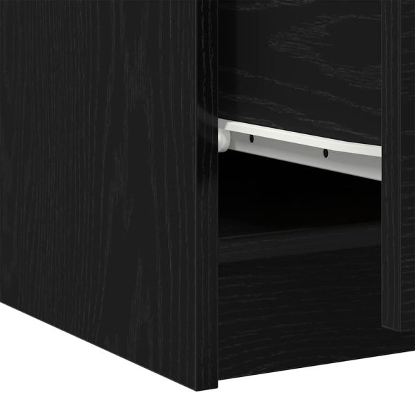 Шкаф за баня с рафт Черния дъб 78 x 37 x 59 cm Инженерно дърво