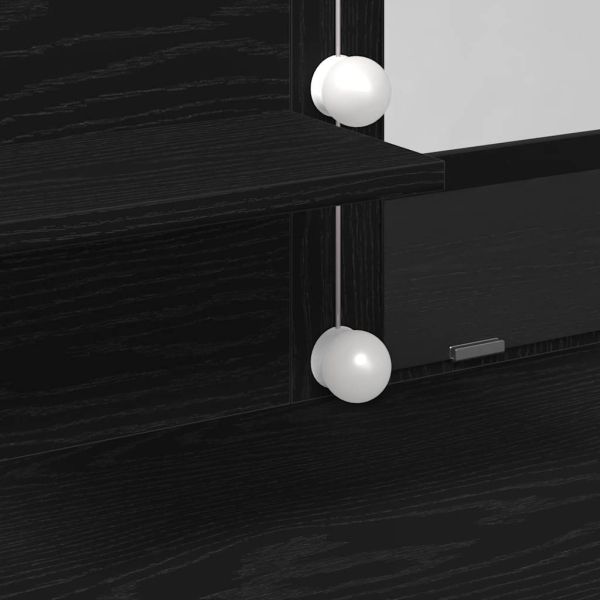 Тоалетка с рафт Черния дъб 100 x 40 x 130 см Инженерно дърво