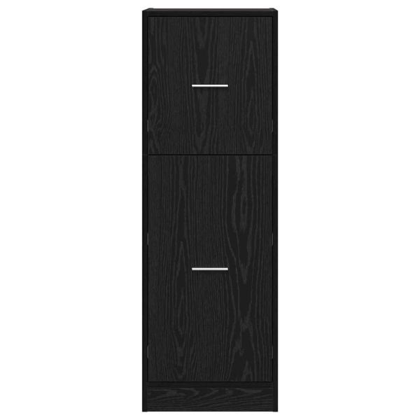 Аптекарски шкаф Черен дъб 40 x 41 x 118 см Инженерно дърво