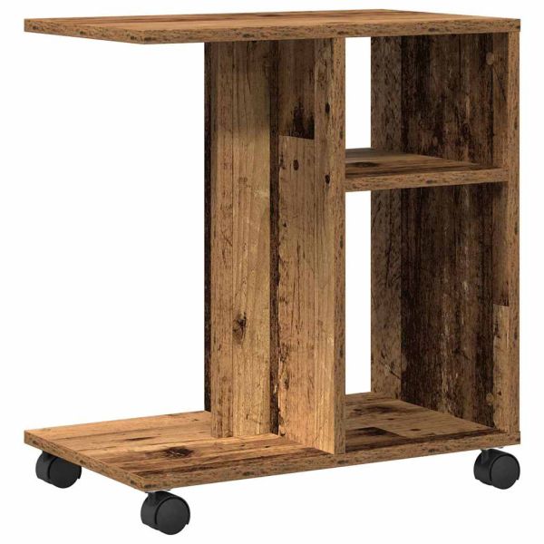 Масичка с рафт Старо дърво 50 x 30 x 55 см Инженерно дърво