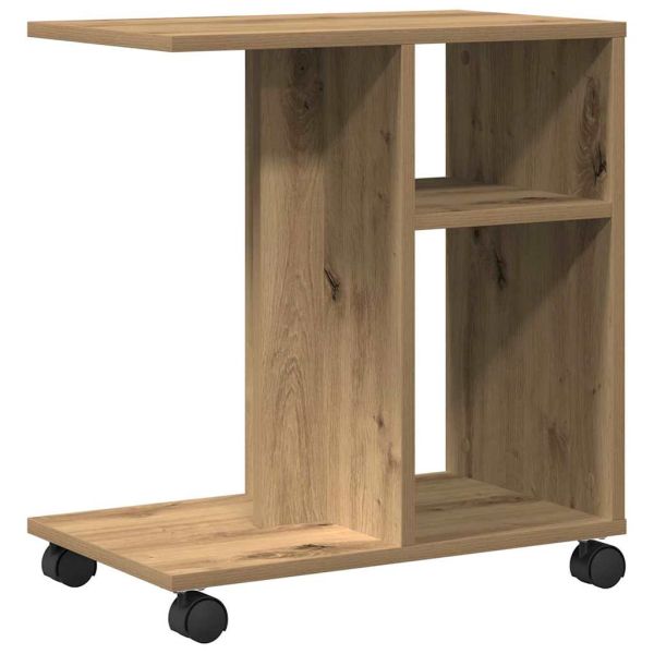 Масичка с рафт дъб артизан 50 x 30 x 55 см Инженерно дърво