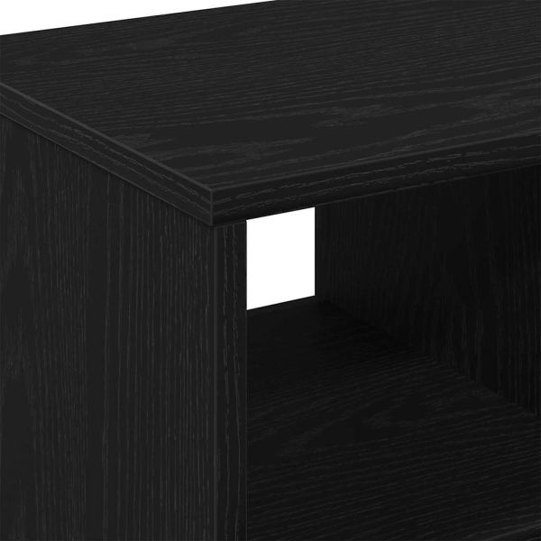 Масичка с рафт Черен дъб 50 x 30 x 55 см Инженерно дърво