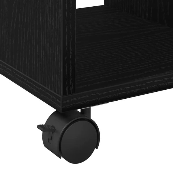Масичка с рафт Черен дъб 50 x 30 x 55 см Инженерно дърво