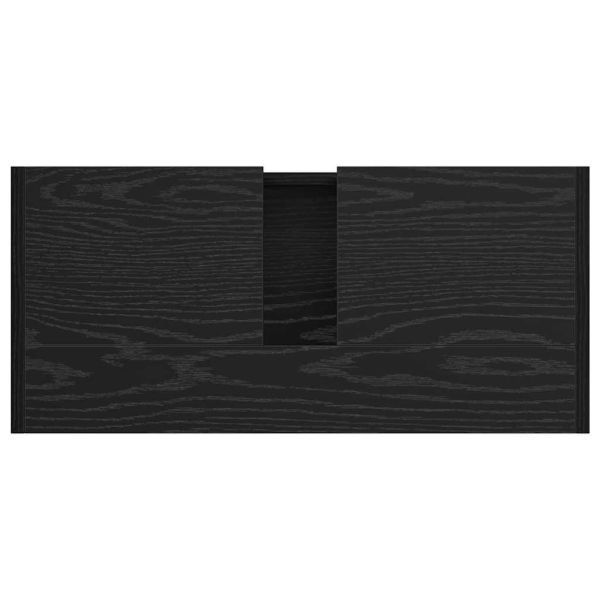 Шкаф за баня с врата Черния дъб 63 x 29 x 55 cm Инженерно дърво