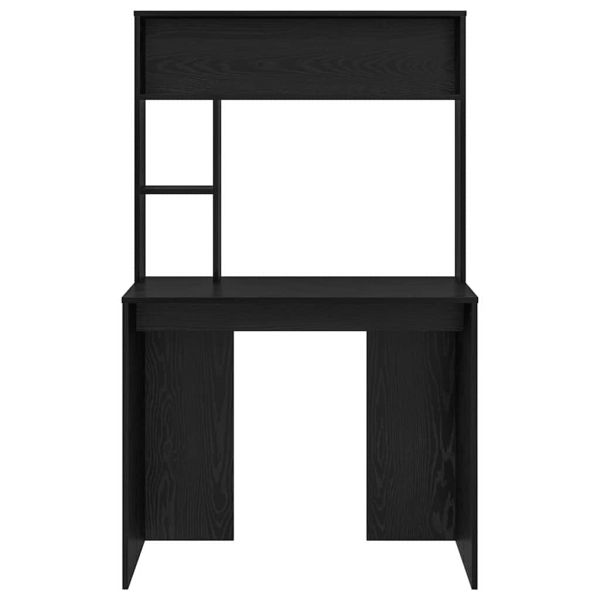 Бюро с рафт Черния дъб 91 x 50 x 149 см Инженерно дърво