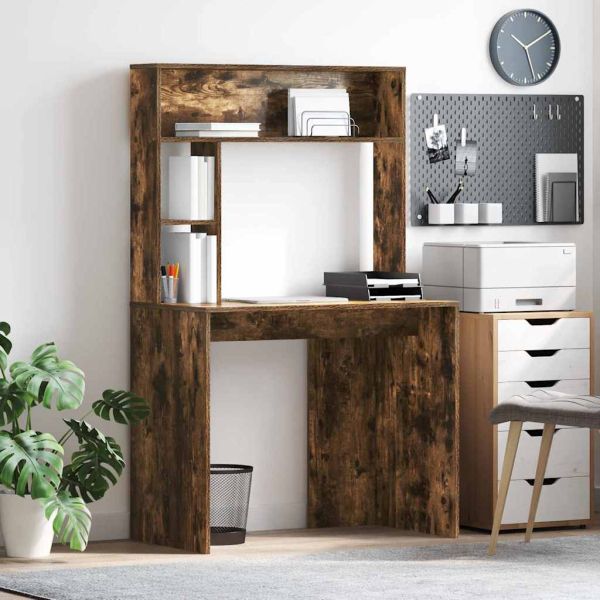 Бюро с рафт Димян дъб 91 x 50 x 149 см Инженерно дърво