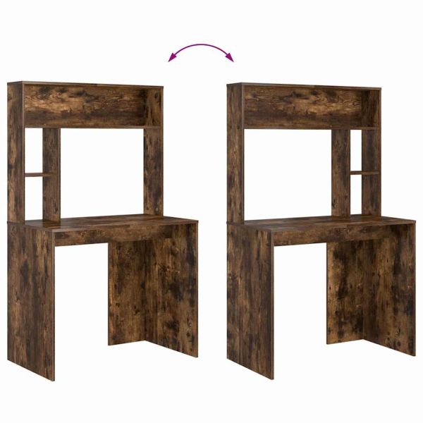 Бюро с рафт Димян дъб 91 x 50 x 149 см Инженерно дърво