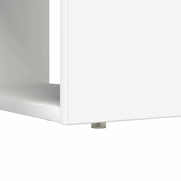 Бюро с рафт Бяло 113 x 54 x 120 см Инженерно дърво