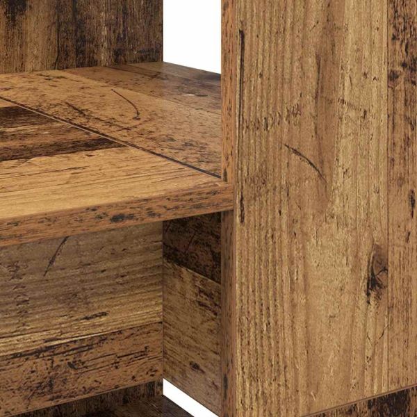 Бюро с рафт Старо дърво 113 x 54 x 120 см Инженерно дърво