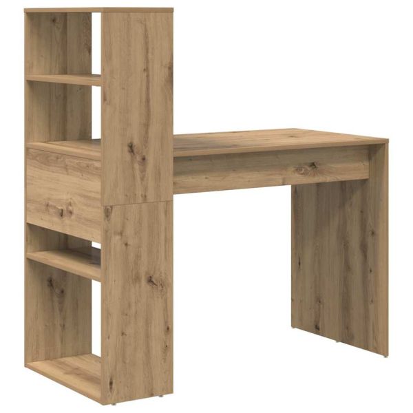 Бюро с рафт Дъб 113 x 54 x 120 см Инженерно дърво