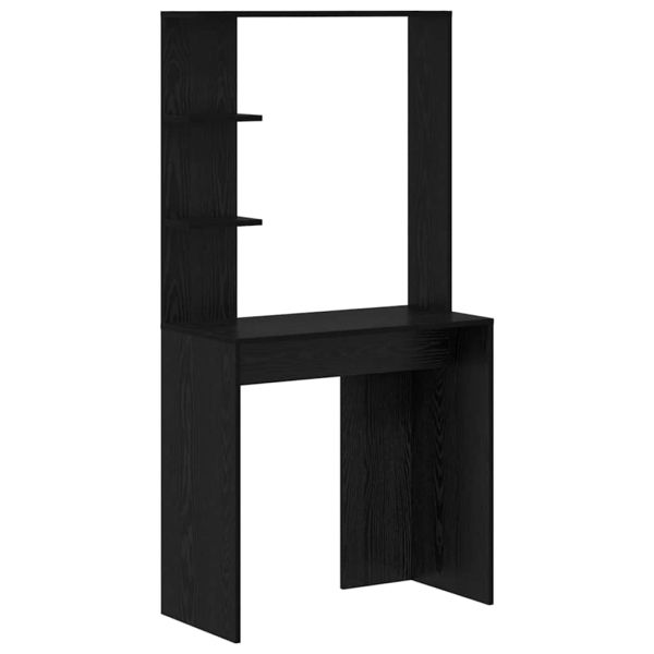 Бюро с рафт Черния дъб 78,5 x 37 x 154,5 см Инженерно дърво