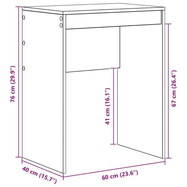 Бюро Сив Сонома 60 x 40 x 76 см