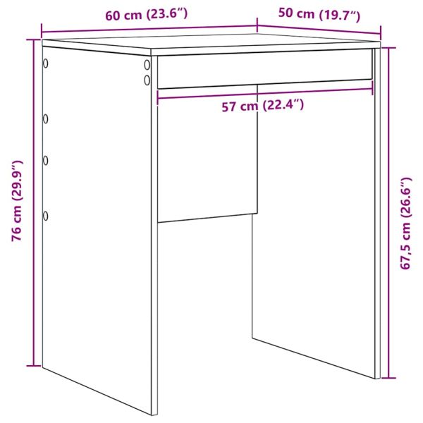 Бюро Циментено сиво 60 x 50 x 76 см