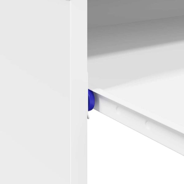 Бюро с чекмедже Бяло 77.5 x 43 x 79 см Инженерно дърво