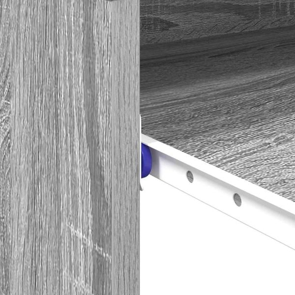 Бюро с чекмедже Сив Сонома 77.5 x 43 x 79 см Инженерно дърво