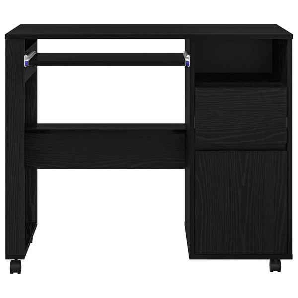 Бюро на колела Черния дъб 91 x 50 x 77 см Инженерно дърво