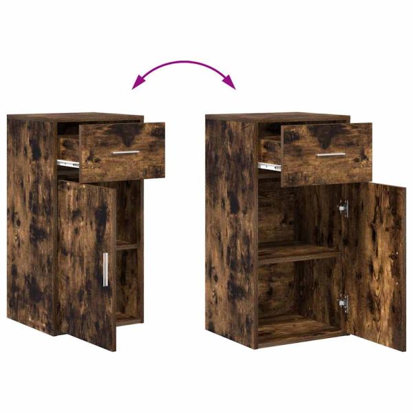 Служебен шкаф с чекмедже Димян дъб 38 x 34 x 75 см