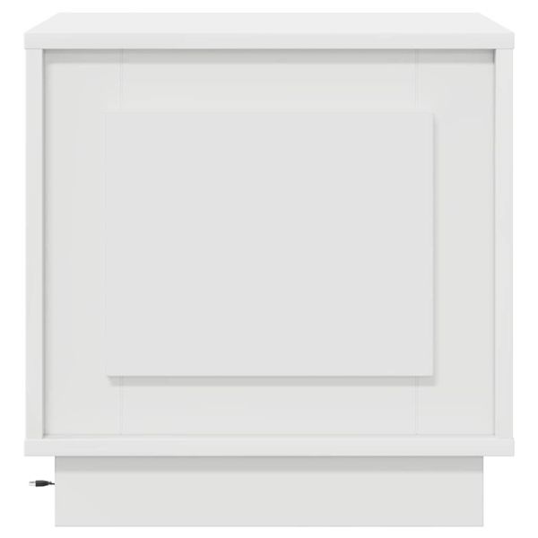Нощен шкаф 2 pcs Бяло 44 x 34,5 x 45 см Инженерно дърво