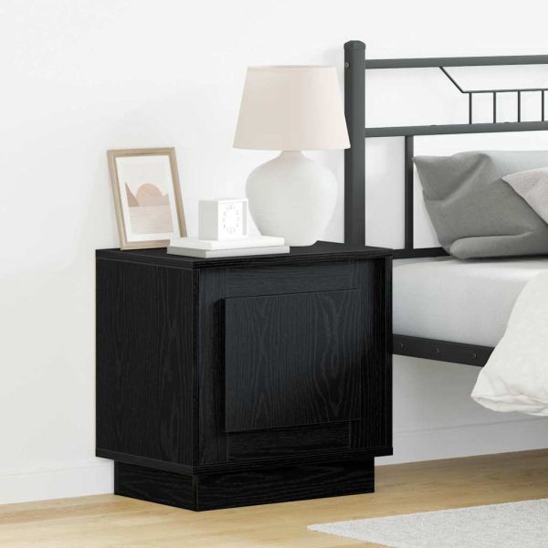 Нощен шкаф 2 pcs Черно 44 x 34,5 x 45 см Инженерно дърво