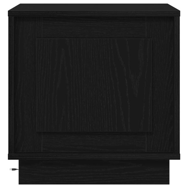 Нощен шкаф 2 pcs Черно 44 x 34,5 x 45 см Инженерно дърво