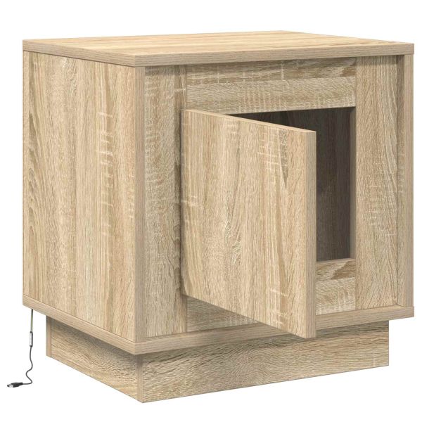 Нощен шкаф Сонома дъб 44 x 34,5 x 45 см Инженерно дърво