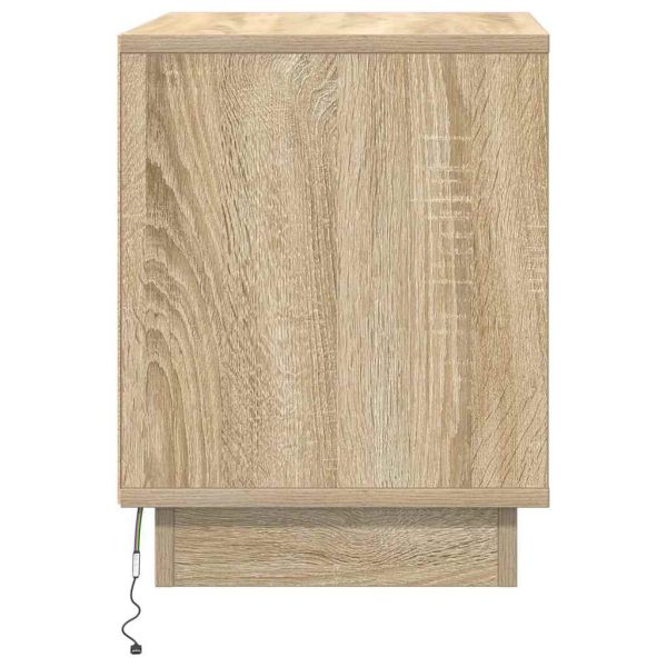 Нощен шкаф 2 pcs Сонома дъб 44 x 34,5 x 45 см Инженерно дърво