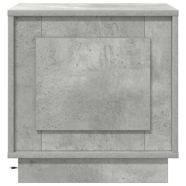 Нощен шкаф Циментено сиво 44 x 34,5 x 45 см Инженерно дърво