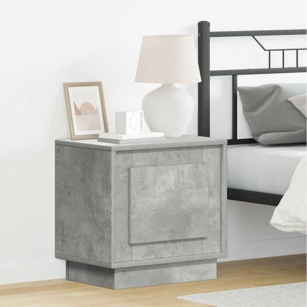 Нощен шкаф 2 pcs Циментено сиво 44 x 34,5 x 45 см