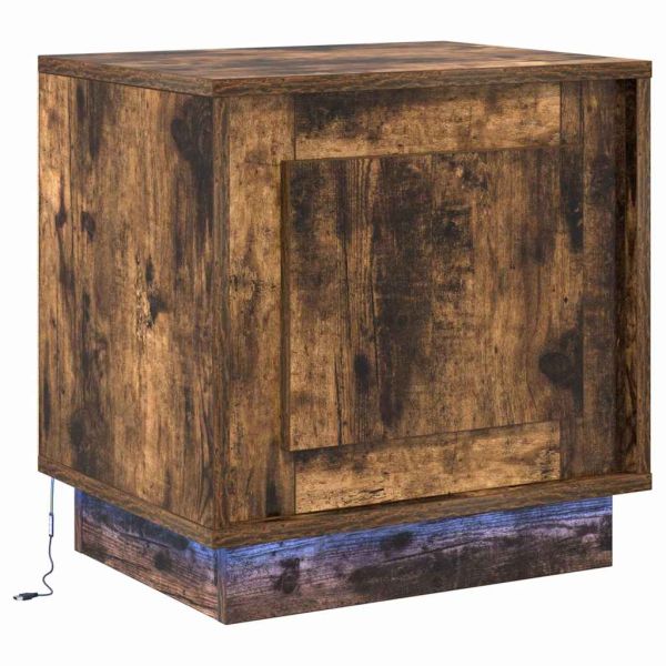 Нощен шкаф 2 pcs Димян дъб 44 x 34,5 x 45 см Инженерно дърво