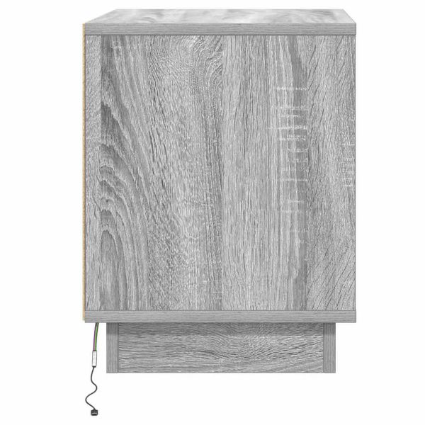 Нощен шкаф Сив 44 x 34,5 x 45 см Инженерно дърво