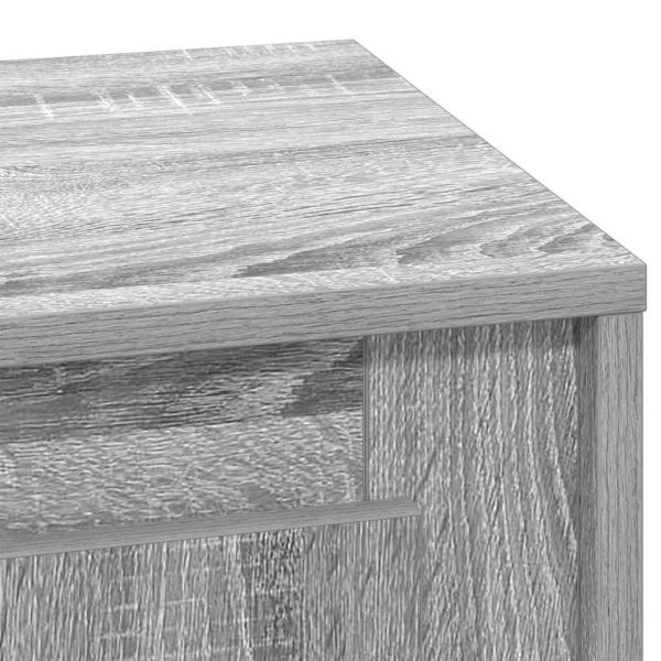 Нощен шкаф Сив 44 x 34,5 x 45 см Инженерно дърво