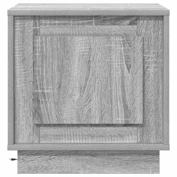 Нощен шкаф 2 pcs Сив 44 x 34,5 x 45 см Инженерно дърво
