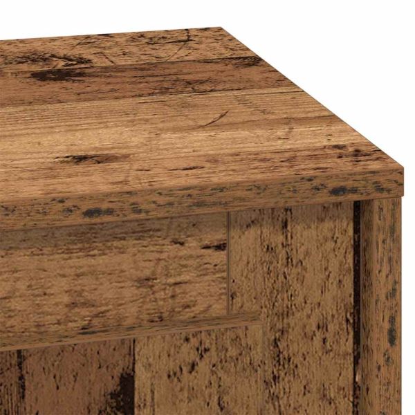 Нощен шкаф 2 pcs Старо дърво 44 x 34,5 x 45 см Инженерно дърво