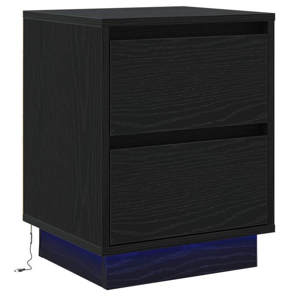 Нощен шкаф Черния дъб 39 x 34,5 x 50 см Инженерно дърво