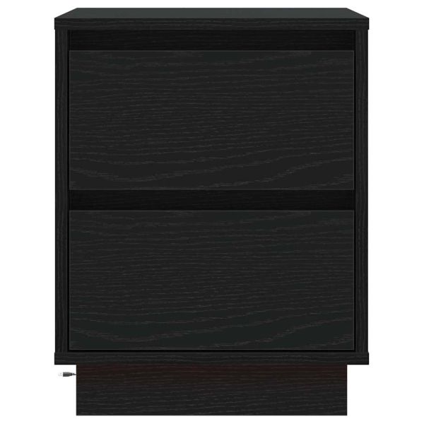 Нощен шкаф 2 pcs Черния дъб 39 x 34,5 x 50 см Инженерно дърво