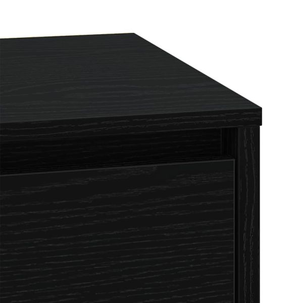 Нощен шкаф 2 pcs Черния дъб 39 x 34,5 x 50 см Инженерно дърво
