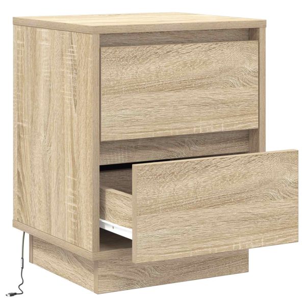Нощен шкаф Сонома дъб 39 x 34,5 x 50 см Инженерно дърво