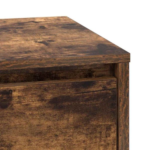 Нощен шкаф 2 pcs Димян дъб 39 x 34,5 x 50 см Инженерно дърво