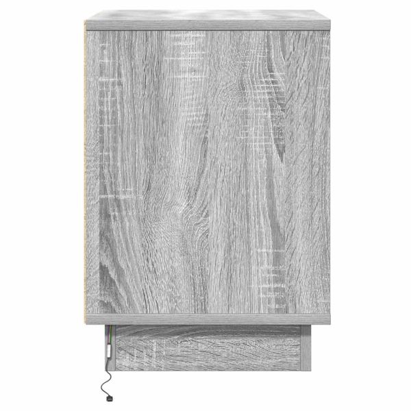 Нощен шкаф 2 pcs Сив 39 x 34,5 x 50 см Инженерно дърво