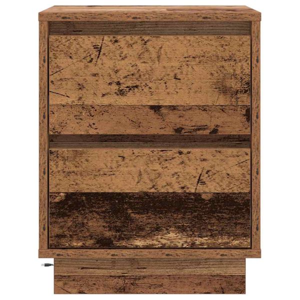 Нощен шкаф 2 pcs Старо дърво 39 x 34,5 x 50 см Инженерно дърво