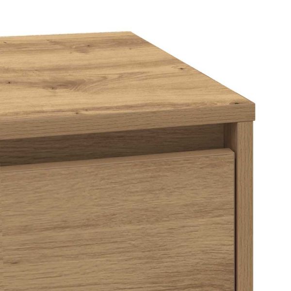 Нощен шкаф 2 pcs Дъб 39 x 34,5 x 50 см Инженерно дърво