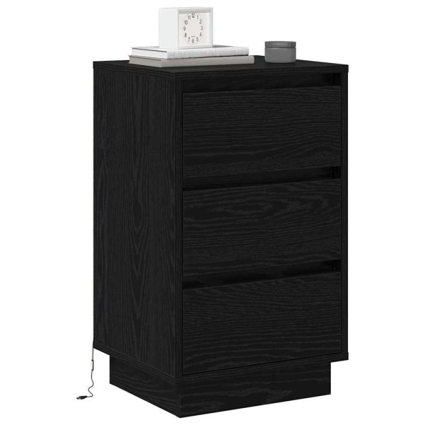 Нощен шкаф Черния дъб 39 x 34,5 x 65 см Инженерно дърво