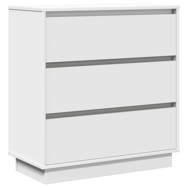 Нощен шкаф с чекмедже Бяло 71 x 34,5 x 75 см Инженерно дърво