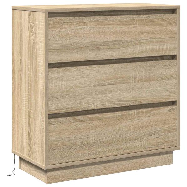 Нощен шкаф Сонома дъб 71 x 34,5 x 75 см Инженерно дърво