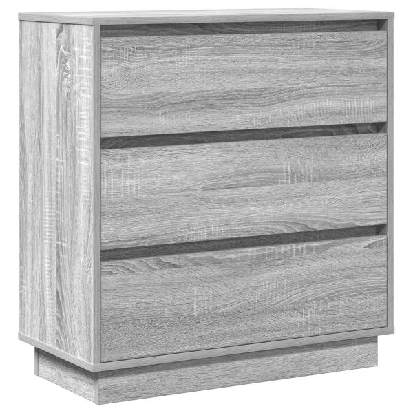 Нощен шкаф с чекмедже Сив 71 x 34,5 x 75 см Инженерно дърво