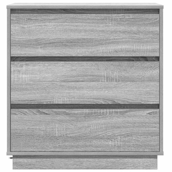 Нощен шкаф с чекмедже Сив 71 x 34,5 x 75 см Инженерно дърво