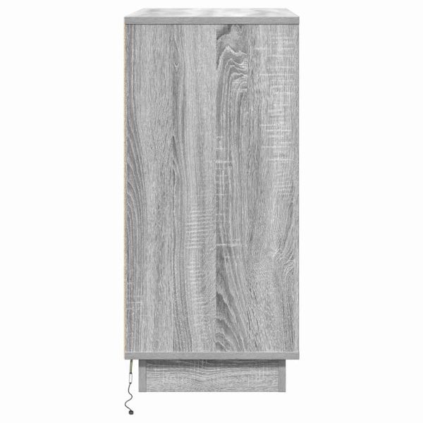 Нощен шкаф с чекмедже Сив 71 x 34,5 x 75 см Инженерно дърво