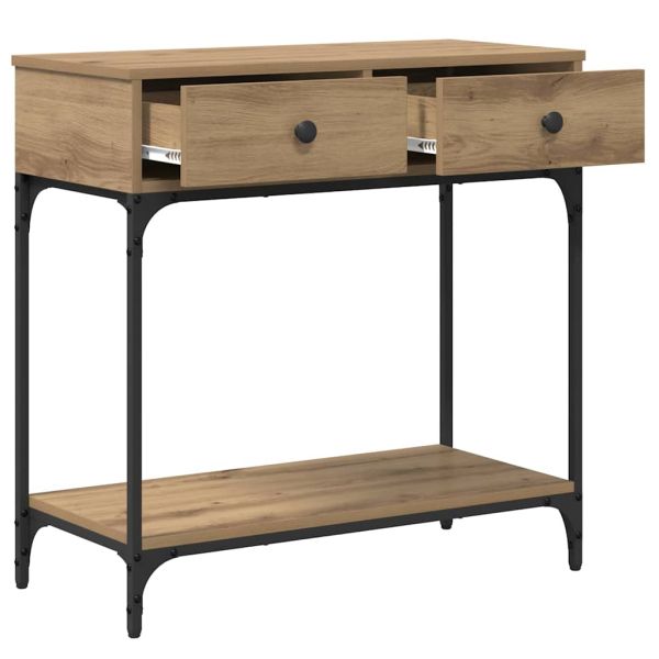Конзолна маса дъб артизан 75 x 34,5 x 75 см Инженерно дърво