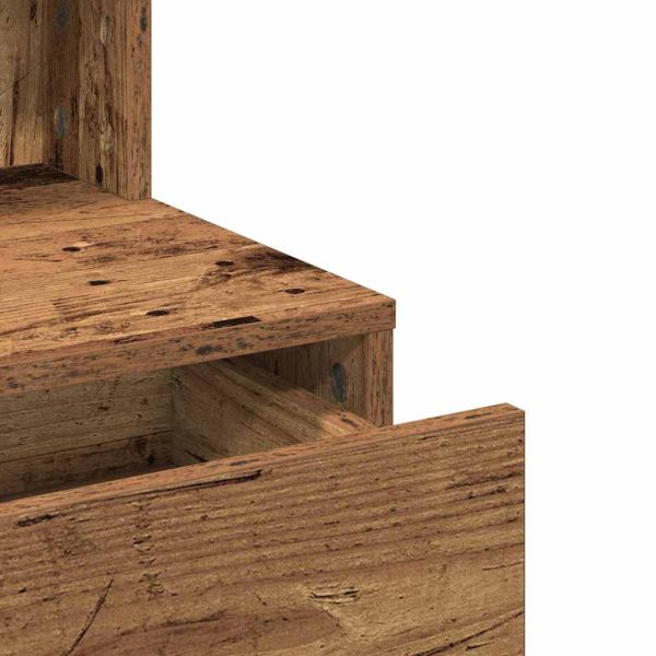 Тоалетка с рафт Старо дърво 80 x 41 x 134,5 см Инженерно дърво